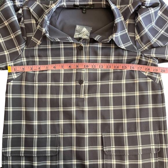 Toccin A Line Blouson Mini Shirtdress - Picture 11 of 14